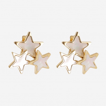 BOUCLE D\'OREILLE-MEDIUM-ACIER DORE