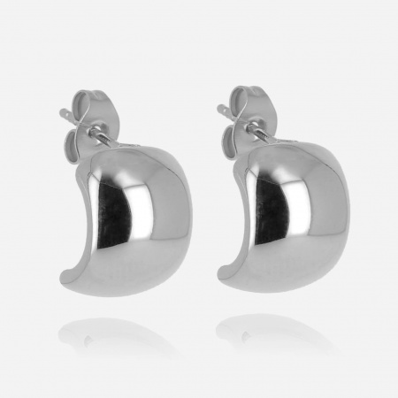 BOUCLE D OREILLE MINI-ACIER-13x10mm