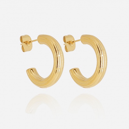 BOUCLE D OREILLE MINI-ACIER-20x4mm