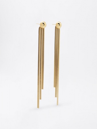 BOUCLE D OREILLE MULTI-ACIER-L:9.7cm d:8mm