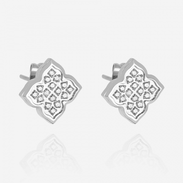 BOUCLE D\'OREILLE-Norris-ACIER-zirconium sertis
