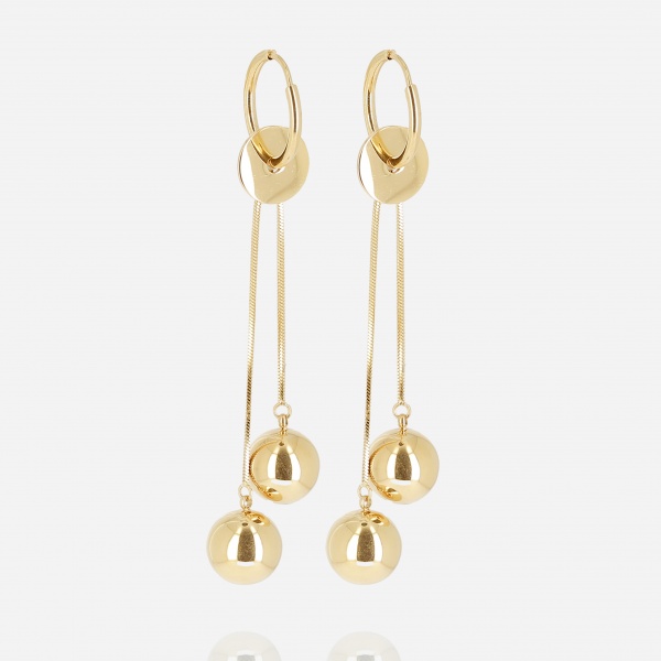 BOUCLE D\'OREILLE-Portman-ACIER DORE