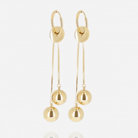 BOUCLE D\'OREILLE-Portman-ACIER DORE