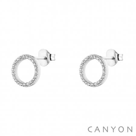 Boucles d\'oreille en Argent PUCE OXYDE