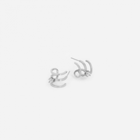 BOUCLES D OREILLES - CREOLE - zirconium