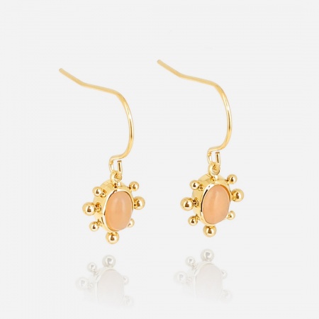 BOUCLES D OREILLES  DORE nude  PIERRE DE SOLEIL