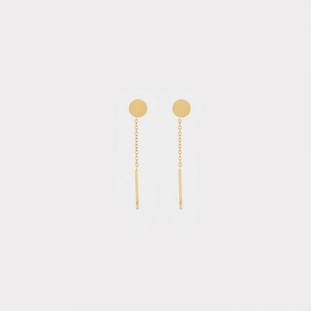 BOUCLES D OREILLES  DORE UNI