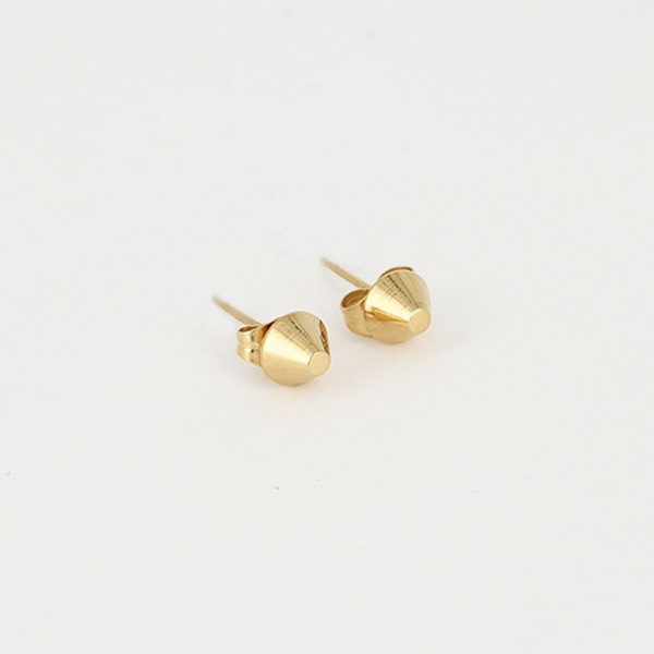 BOUCLES D OREILLES  DORE UNI
