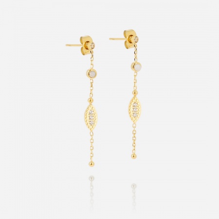 BOUCLES D OREILLES  MEDIUM  zirconium