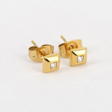 BOUCLES D OREILLES  PUCE  zirconium