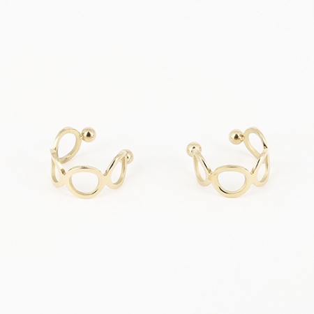 BOUCLES D OREILLES-EARRING - DORE UNI