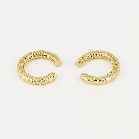 BOUCLES D OREILLES-EARRING - DORE UNI