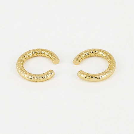 BOUCLES D OREILLES-EARRING - DORE UNI