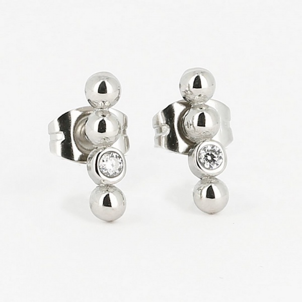 BOUCLES D OREILLES-EARRING - PUCE-STUD