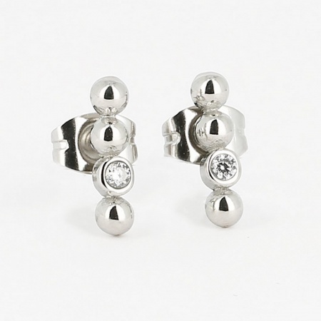 BOUCLES D OREILLES-EARRING - PUCE-STUD