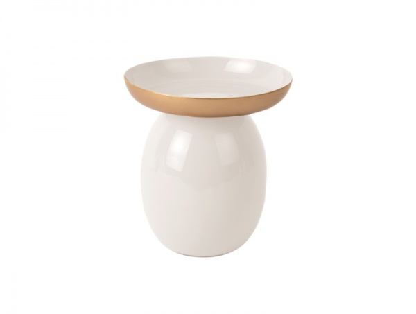 bougeoir \ Pillar small\  en �mail IVOIRE