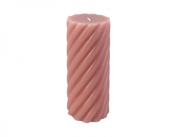 Bougie \ Tourbillon\  large ROSE PALE
