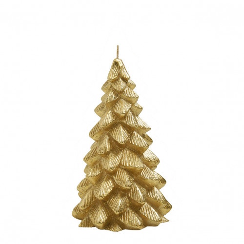 Bougie d�corative en forme de SAPIN petit mod�le 14cm