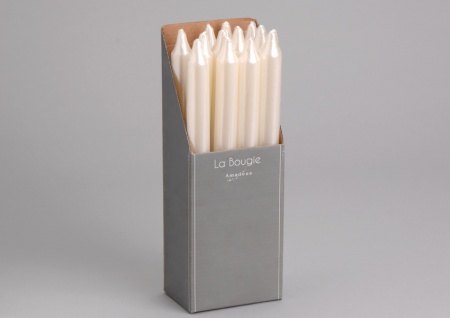 BOUGIE FLAMBEAU NACRE