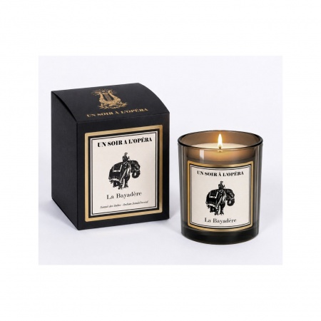 Bougie parfum&eacute;e - La Bayad&egrave;re - Santal des Indes - Taille : LA SOLISTE - 180 G