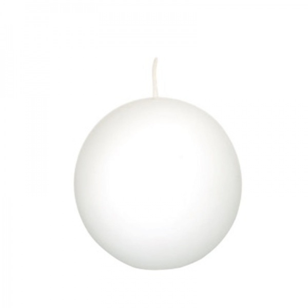 Bougie sph�re blanche