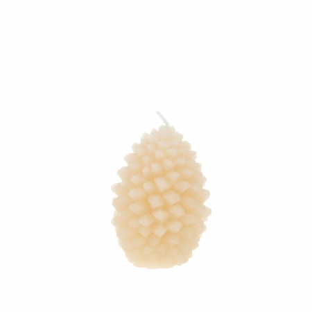 Bougien en forme de pomme de pin couleur nude petit modèle