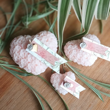 Bougies L\'IMPORTANT n\'est pas la TAILLE (lot de 3) - Parfum Rose Vanille