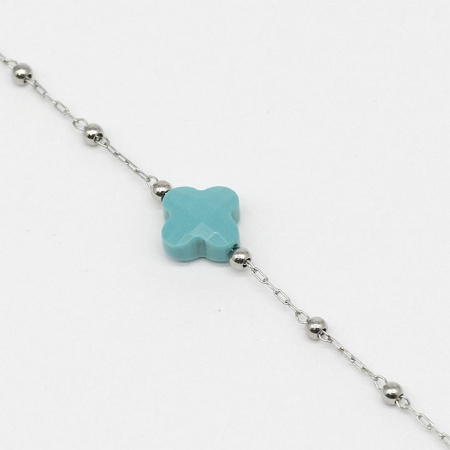 BRACELET - ACIER turquois