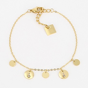 BRACELET - COURT - zirconium 15+3cm