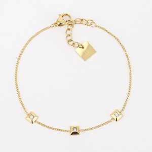 BRACELET - COURT - zirconium 15+3cm