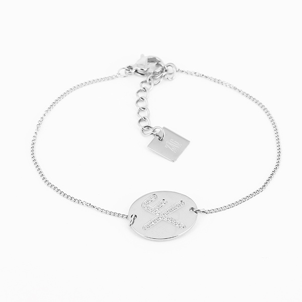 BRACELET - DORE BLANC - GOLS WHITE - ZIRCONIUM SERTIS