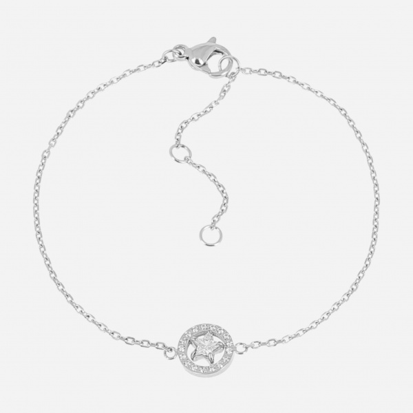 BRACELET-Alveria-ACIER-15+3cm-zirconium sertis