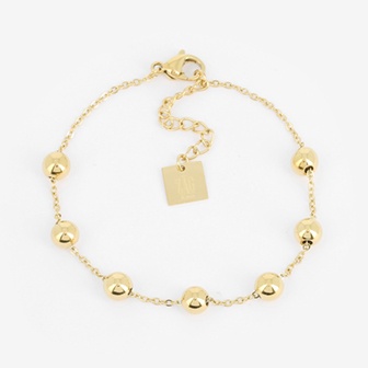 BRACELET-Annie-ACIER DORE-15+3cm