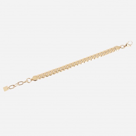 BRACELET-Baldo-ACIER DORE-8.5mm 15+3cm