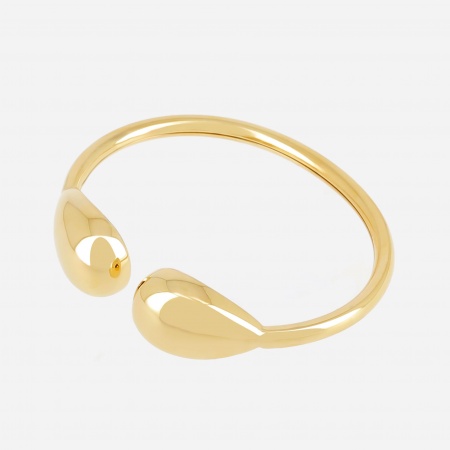 BRACELET BANGLE GOLD STEEL 58x47mm