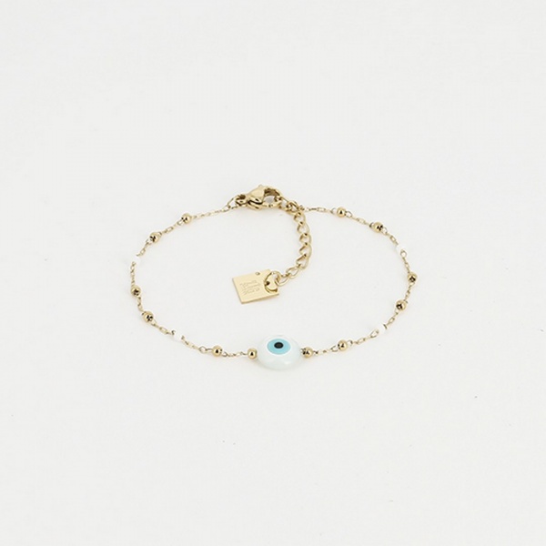 BRACELET Bodrum ACIER DORE 15+3cm