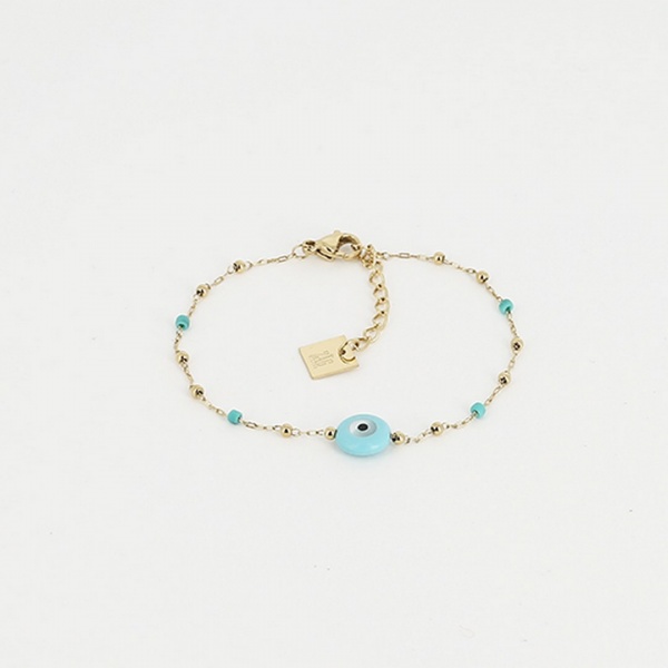 BRACELET Bodrum ACIER DORE 15+3cm