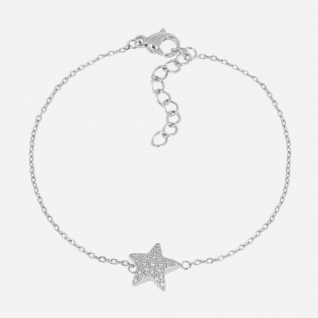 BRACELET-Caelyne-ACIER-15+3cm-zirconium sertis