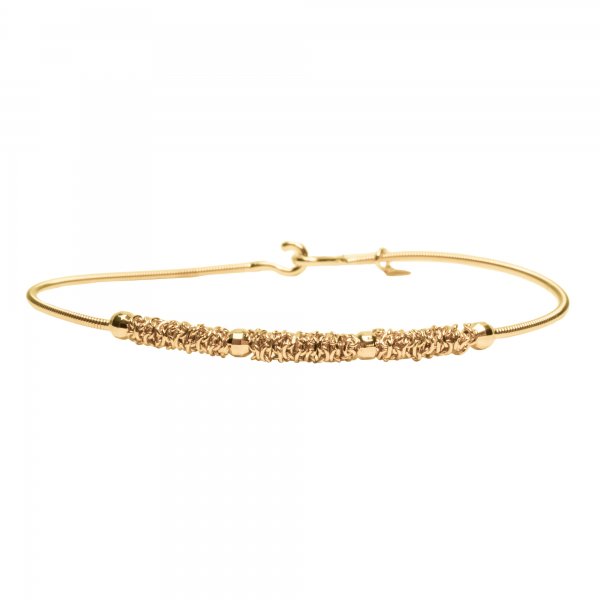 BRACELET CORDE DE GUITARE CHAINE ET PERLES DIAMANTEES - Femme