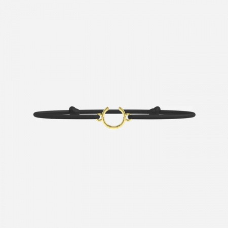 Bracelet Cordon Noir avec initiale