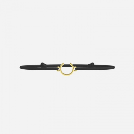 Bracelet Cordon Noir avec initiale