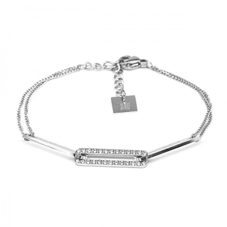 BRACELET COURT ACIER 15+3cm