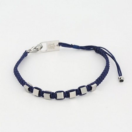 BRACELET COURT ACIER MARINE REGLABLE