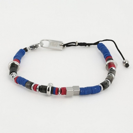 BRACELET COURT ACIER MARINE REGLABLE