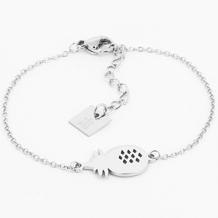 BRACELET COURT ACIER UNI 15+3CM