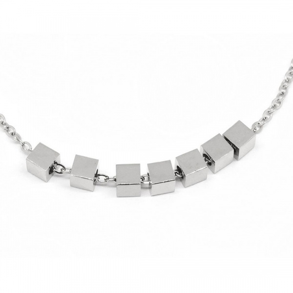 BRACELET COURT ACIER UNI 15+3CM