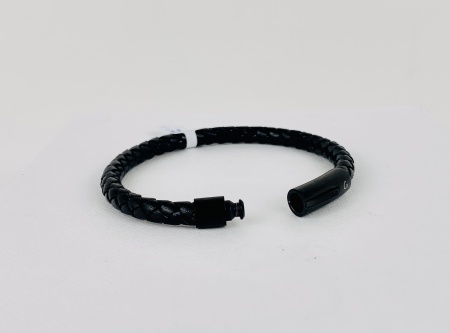 Bracelet en cuir tressé (1) -