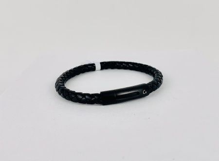 Bracelet en cuir tressé (1) -