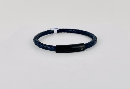 Bracelet en cuir tressé (1) -