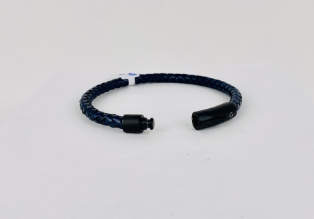 Bracelet en cuir tressé (1) -